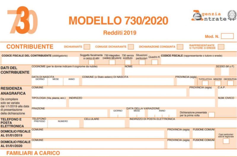 Scadenza del 730 per assistiti CAF e privati spostata al 30 settembre